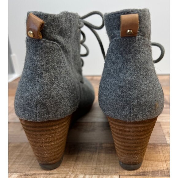 Dr. Scholls Womens Gray Wedge Booties Size 8M With Be Energized Foam Technology - Picture 2 of 4